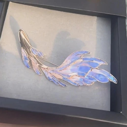 Big Fish Begonia Style Brooch Pin Chinese Art Gift 07FC0E-D4 - KOEEK