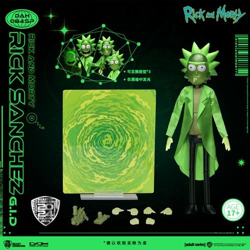 Beast Kingdom Rick and Morty Rick Luminous Edition Action Figure In Stock BEAST_KINGDOM - KOEEK