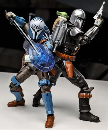 Blokees Star Wars The Mandalorian Din Djarin Grogu Bo-Katan Model Kit Figure BLOKEES - KOEEK