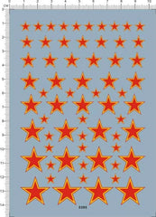 Universal Russia Soviet Union Red Star Roundel Yellow Edge Model Kit Water Decal 07FC0E-D4 - KOEEK