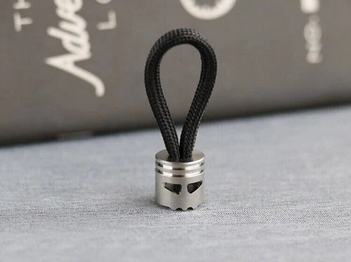 Titanium Knife Lanyard Bead Paracord Keychain Pendant Zip Pull EDC Accessories 07FC0E-D4 - KOEEK