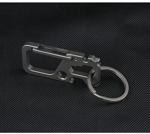 TC4 EDC Titanium Alloy Mechanic Keychain Carabiner Opener Portable Outdoor Multi 07FC0E-D4 - KOEEK