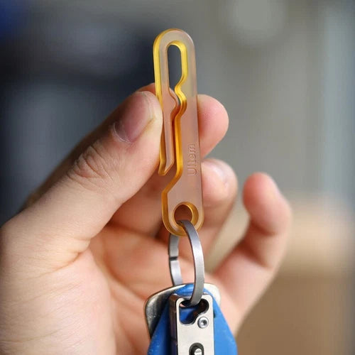EDC CNC PEI Creative Keychain Belt Hanging Simple Fashion Keyring Pendant Tool 07FC0E-D4 - KOEEK