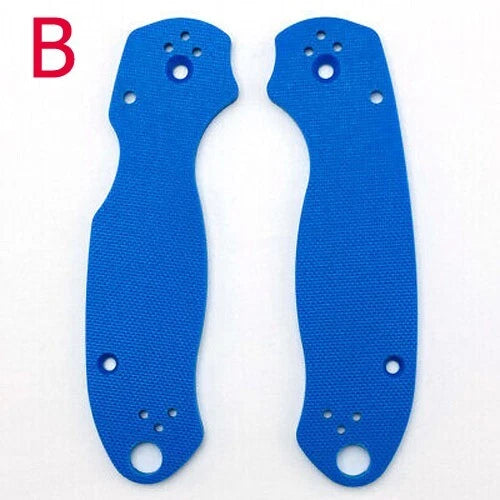 1 Pair G10 Material Scales Knife Handle Patch for Spyderco Para 3 C223 Solid 07FC0E-D4 - KOEEK