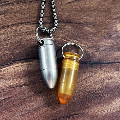 Titanium Waterproof Pill Holder Case Organizer Container PEI Keychain EDC Gift 07FC0E-D4 - KOEEK