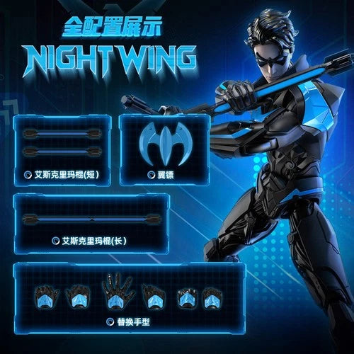 Official BLOKEES DC Heroes Champion Class Nightwing 1/12 Articulated Figure BLOKEES - KOEEK