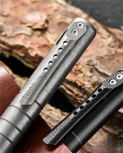 Titanium Ballpoint Pen Bolt Action Office Signature Writing Pocket EDC Gifts 07FC0E-D4 - KOEEK