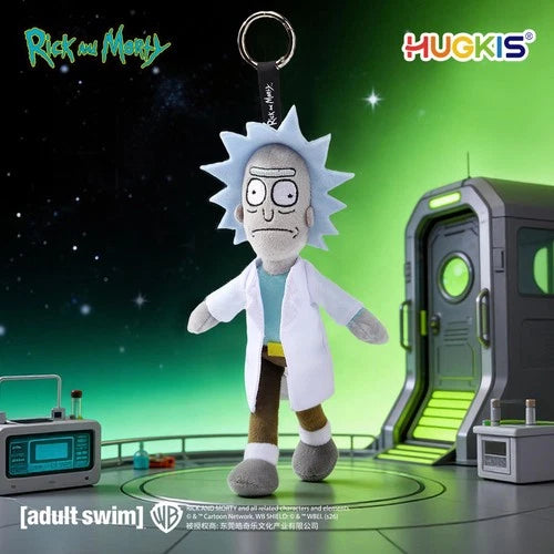 ！ HUGKIS Rick and Morty Long Legs Plush Keychain Cartoon Bag Charm Doll Gift 07FC0E-D4 - KOEEK