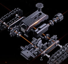 Hot EDC Tank Roller Fidget Spinner Metal Ratchet Push Card Slider Fingertip Toys 07FC0E-D4 - KOEEK