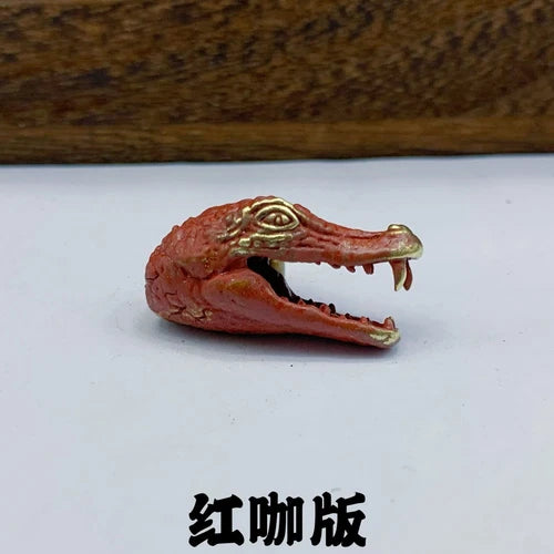 Crocodile Head Brass Bead Parachute Cord Knife Lanyard Pendant DIY Accessories 07FC0E-D4 - KOEEK