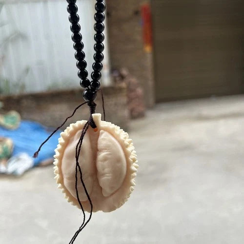 Resin Durian Feng Shui Pendant Car Hanging Ornament Hand-Carved Piece 07FC0E-D4 - KOEEK