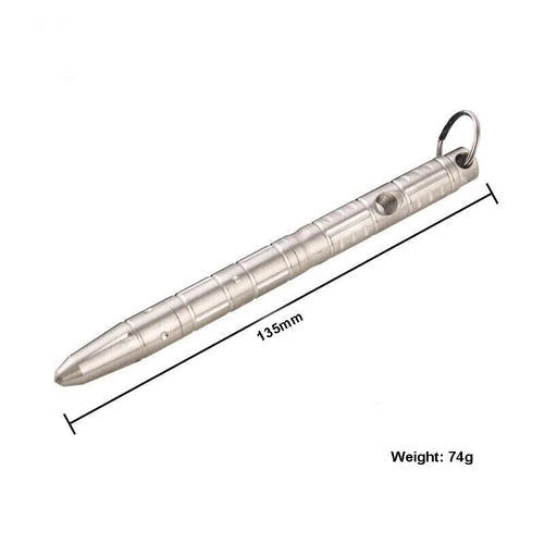 EDC Stainless Steel Pocket Ball Pen Ballpoint Pen Office Signature Outdoor Tool 07FC0E-D4 - KOEEK