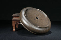 Bronze Round Yixing Zisha Shohin Bonsai Pot 15x15x4cm China 07FC0E-D4 - KOEEK