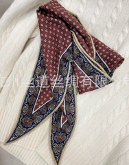 70% Cashmere 30% Silk totem Print 130X45cm Bandana Scarf Shawl Kerchief wrap 07FC0E-D4 - KOEEK