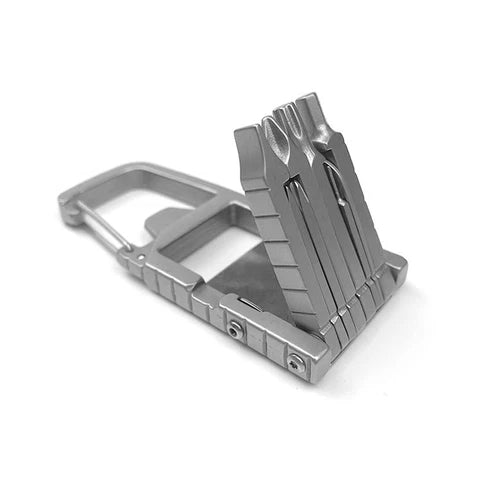 Outdoor Stainless Steel Multi Tools Card Bottle Opener Keychain EDC LittleHelper 07FC0E-D4 - KOEEK