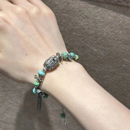 Zha Ki Ram Past and Present Shan Gui Flower Money Bracelet 07FC0E-D4 - KOEEK