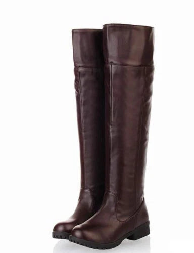 Attack On Titan Shoes Unisex Boots Flat Knee High Stretch Cosplay Riding Boot 07FC0E-D4 - KOEEK