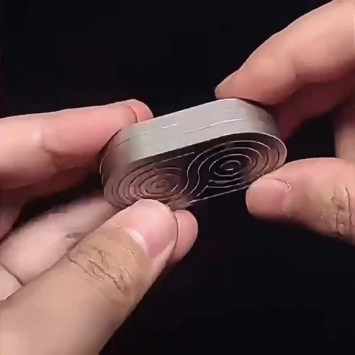 Stainless Steel Fidget Slider Haptic EDC Fidget Spinner Toy Stress Relief Toys 07FC0E-D4 - KOEEK