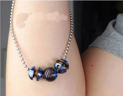 1  Titanium Alloy Lanyard Paracord Necklace Bracelet Beads DIY Cord Pendants 07FC0E-D4 - KOEEK
