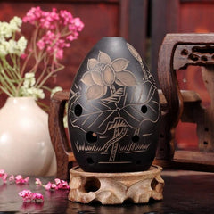 8 Holes Ocarina Clay Xun Musical Instrument for Children Beginner Gift 07FC0E-D4 - KOEEK