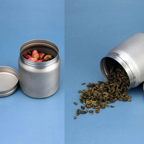 EDC Solid Titanium Alloy Outdoor Camping Dust-proof Jewelry Storage Tea Pill Box 07FC0E-D4 - KOEEK