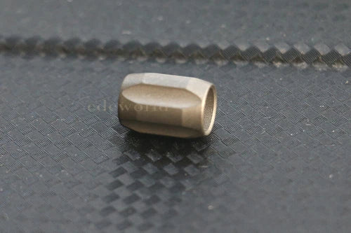 EDC Titanium Alloy Knife Bead Parachute Cord Lanyard Pendant Bead DIY Keychain 07FC0E-D4 - KOEEK