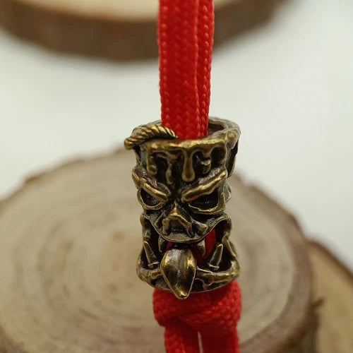 Candle Monster Brass Bead Parachute Cord Knife Lanyard Pendant DIY Accessories 07FC0E-D4 - KOEEK