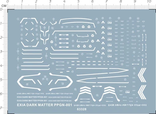 1/144 HG Dark Matter Booster Exia GDM Figure Markings Water Slide Decal White 07FC0E-D4 - KOEEK