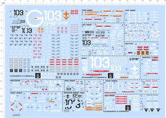 PG 1/60 Ghost RX-78 G3 2.0 PGU GDM Model Kit Water Slide Decal 07FC0E-D4 - KOEEK