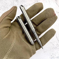 Hot Titanium Mini Ballpoint Pen EDC Keychain Signing Writing Pen Business Office 07FC0E-D4 - KOEEK