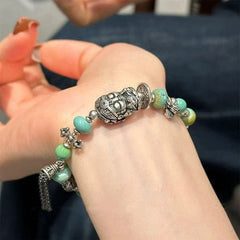 Zha Ki Ram Past and Present Shan Gui Flower Money Bracelet 07FC0E-D4 - KOEEK