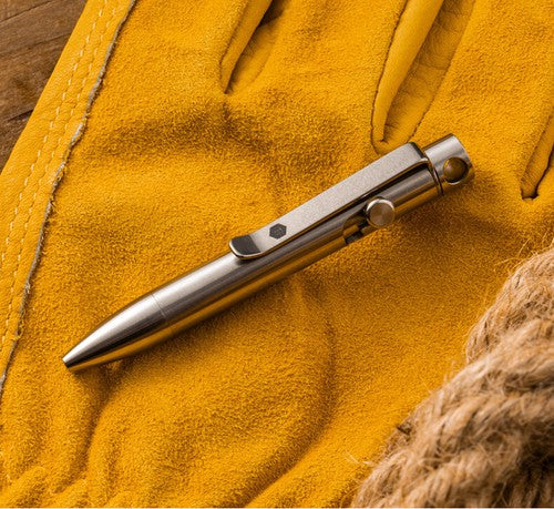 Titanium Alloy Ball Point Pen Portable Collection Writing Short Pen EDC Tools 07FC0E-D4 - KOEEK