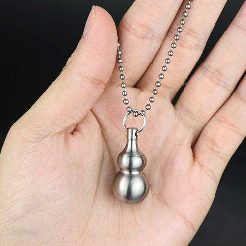 Outdoor Titanium Keychain Waterproof Box Sealed Tank Pendant EDC Survival Tool 07FC0E-D4 - KOEEK