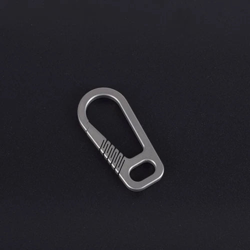 TC4 Titanium Alloy Keychain Backpack Hanging Buckle EDC Outdoor Key Carabiner 07FC0E-D4 - KOEEK