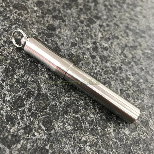 EDC Outdoor TC4 Titanium Alloy Waterproof Container Box Pendant Tweezers PTE-20 07FC0E-D4 - KOEEK