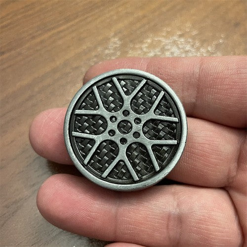Vehicle Wheel Fidget Haptic Coins Fidget Clicker EDC Fidget Toys ADHD Tool Toy 07FC0E-D4 - KOEEK