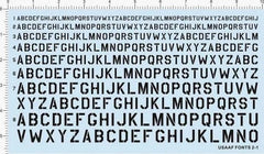 Black 2-5mm USAF USSAAF FONTS 2-1 Uppercase Letters Markings Water Slide Decal 07FC0E-D4 - KOEEK