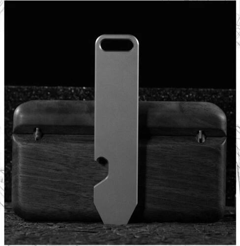 Titanium Pry Bar Crowbar Bottle Opener with Fidget Slider Toy Pocket Multi Tools 07FC0E-D4 - KOEEK