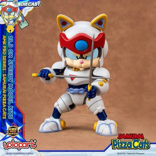 In Stock YOLOPARK 13.3cm Samurai Pizza Cats AMK PRO Series Speedy Model Kit TOY YOLOPARK - KOEEK