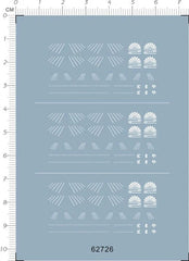 1/350 WWII Japan Navy Yamato Battleship Markings Model Water Slide Decal White 07FC0E-D4 - KOEEK