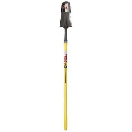 new Nupla 72095 48 in Fiberglass Handle 16 in Hollow Back Blade Drain Spade - Black koeek - KOEEK