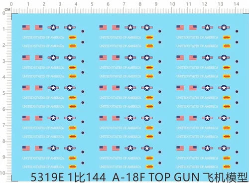 1/144 USN NAVY Top Gun F/A-18F Hornet Fighter Model Markings Water Slide Decal 07FC0E-D4 - KOEEK