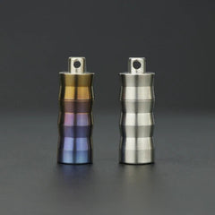 EDC Titanium Pill Case Container Portable Waterproof Box Keychain Pendant 07FC0E-D4 - KOEEK