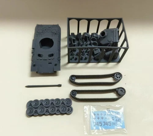 3D printed 1/72 Panther Ausf.D tank unpainted model kit- 07FC0E-D4 - KOEEK