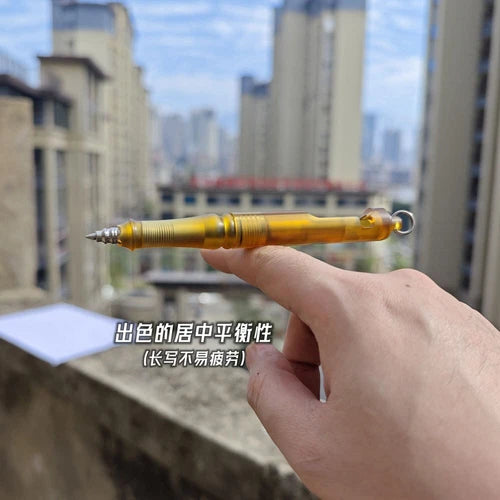 EDC Ultem PEI + Titanium Keychain Ball Pen Mechanical Pen Office Signature Pen 07FC0E-D4 - KOEEK