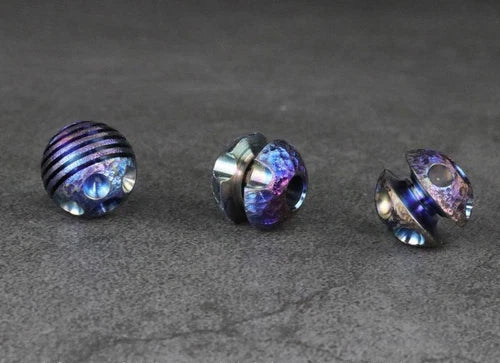 1  Titanium Alloy Lanyard Paracord Necklace Bracelet Beads DIY Cord Pendants 07FC0E-D4 - KOEEK