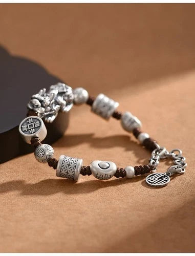 Pixiu Bracelet Men Women Wealth Charm Bracelet Feng Shui Beads Gift 07FC0E-D4 - KOEEK
