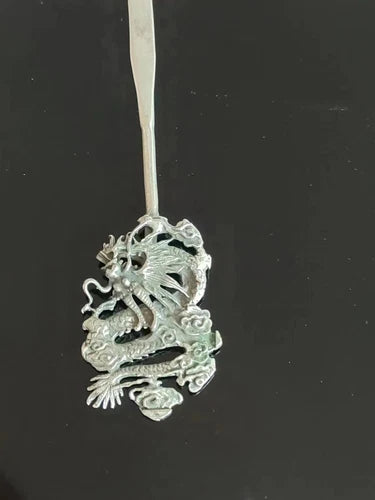 Collection Old Chinese Tibet Silver Hand-made Dragon Hairpin Hair Decoration 07FC0E-D4 - KOEEK