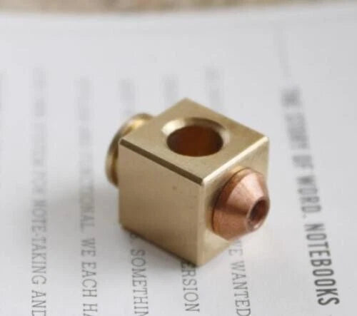 Brass + Red Copper Knife Bead Key Chain Parachute Cord Bead Pendant LanyardEDC 07FC0E-D4 - KOEEK