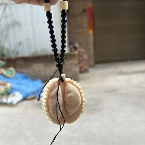 Resin Durian Feng Shui Pendant Car Hanging Ornament Hand-Carved Piece 07FC0E-D4 - KOEEK